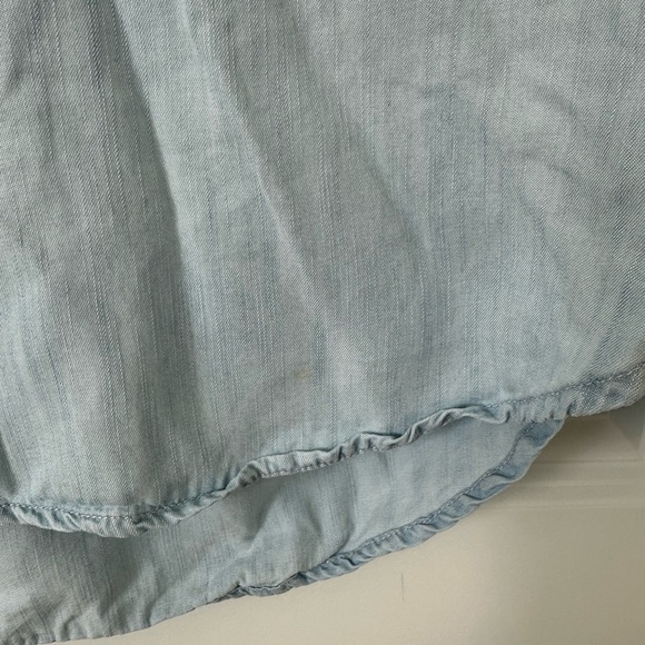 Aerie Blue Jean Light Blue Button-Up Shirt - Picture 2 of 4